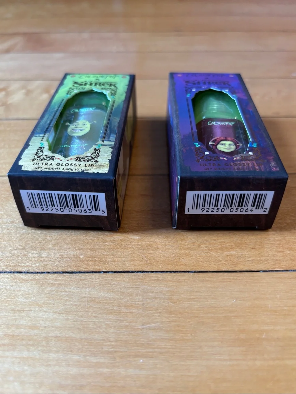 New in Box ColourPop x Shrek Limited Edition Ultra Glossy Lip Gloss - Set of 2